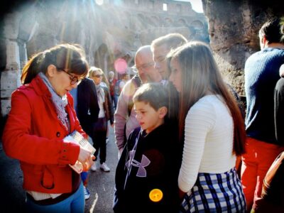 Ancient Rome Adventure Family Private tour - First stop: the Colosseum inside with a kid-friendly guide