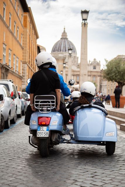 Evening Vespa Sidecar Tour with Gourmet Pizza Tasting - St. Peter’s Area, Gianicolo Hill, and Panoramas You Can’t Replicate