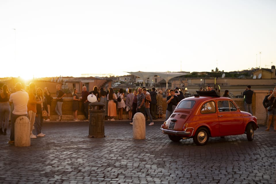Explore Rome in Style by A Vintage Car Fiat 500 Tour - Giardino degli Aranci + Above the Circus Maximus: A 30-Minute Scene Change