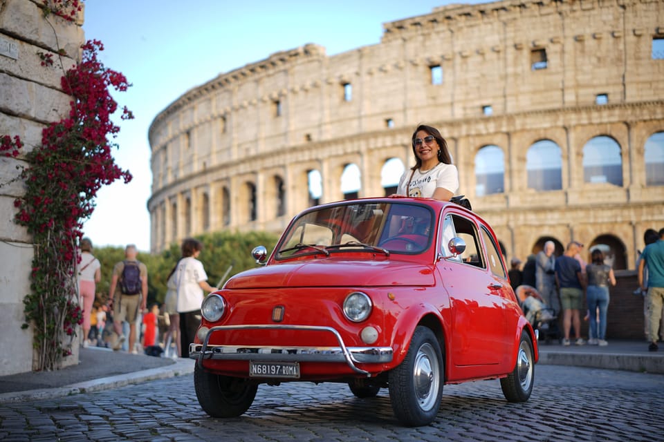 Explore Rome in Style by A Vintage Car Fiat 500 Tour - The Aperol Apritz + Included Photos: Small Things That Change the Value
