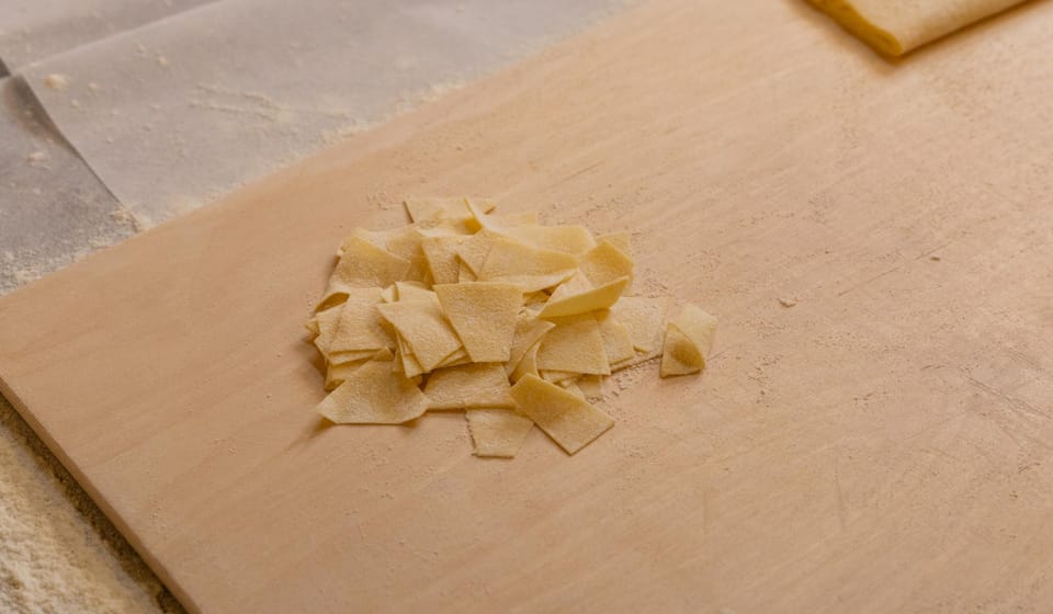 Masterclass: Aperol Spritz & Pasta Making Experience in Rome - Eating your creations: bruschetta, wine, limoncello or coffee, and tiramisu