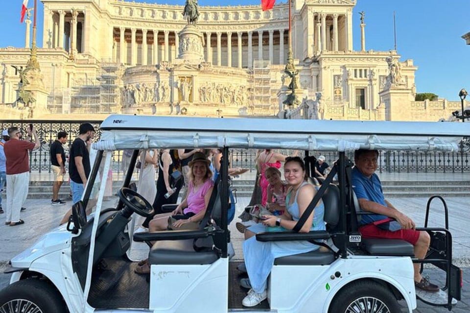 Private Golf Cart Tour: Discover Rome's Best Highlights - Trevi Fountain at a Human Pace