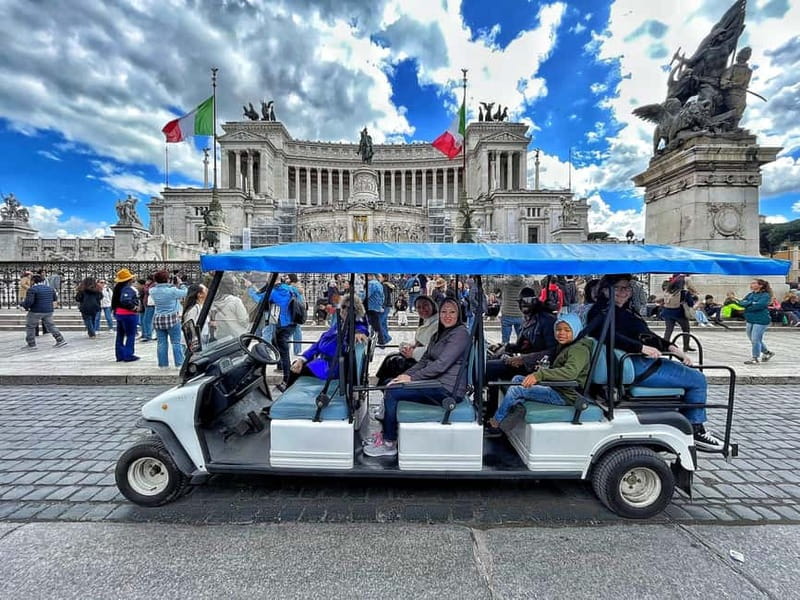 Private Golf Cart Tour with Roman and Gelato (more options) - Getting oriented around Piazza della Repubblica