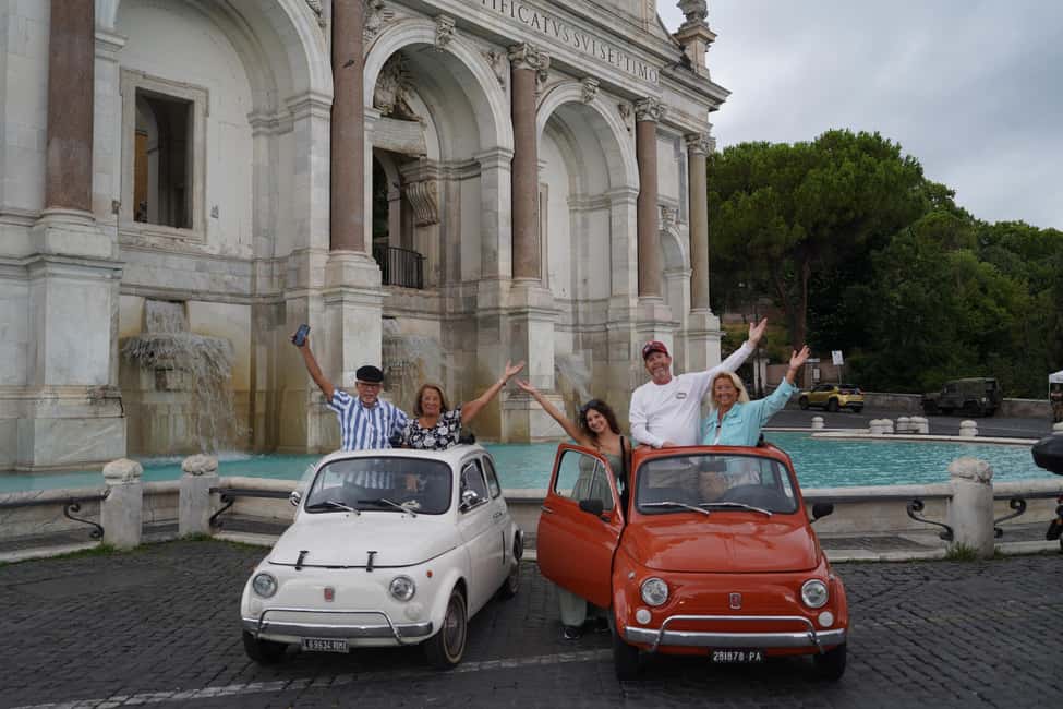 Roma: Fiat500 & Aperol Spritz Photo tour - A Fiat 500 photo tour that moves at Rome speed