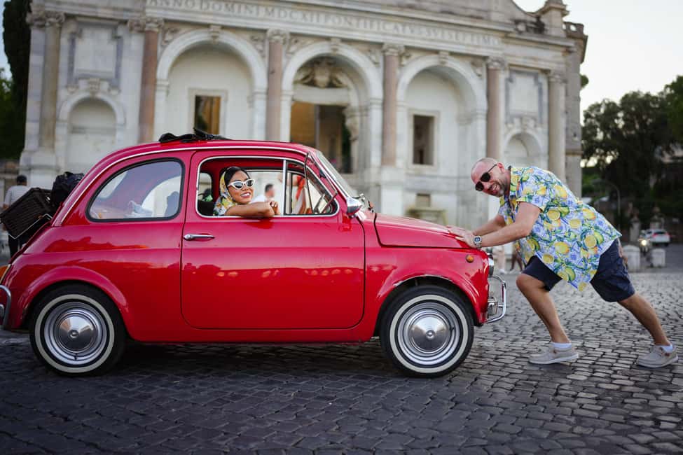 Roma: Fiat500 & Aperol Spritz Photo tour - Giardino degli Aranci: panoramic break with St. Peter’s in view