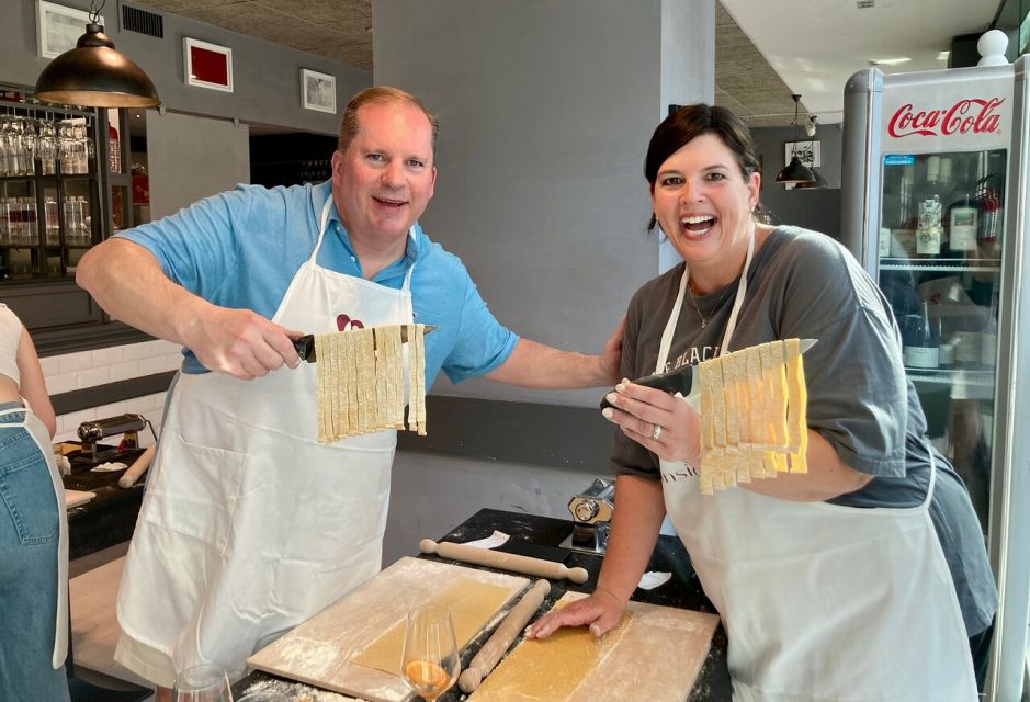 Rome: 1 Hour Pasta Making Class - Sauce time and the included meal (yes, you eat it right away)