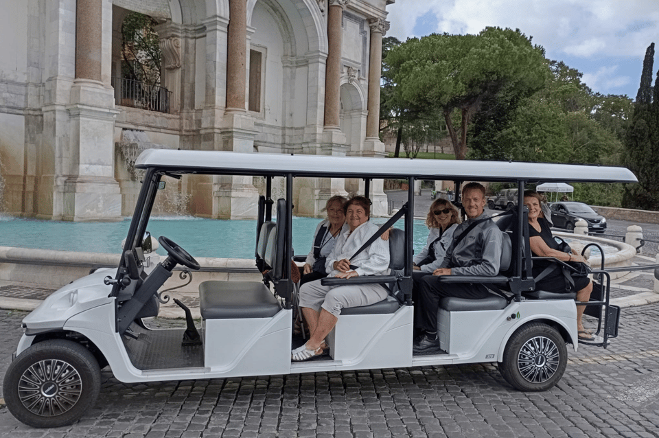 Rome: 3-hour guided city tour by electric golf cart - Piazza del Popolo + Piazza di Spagna: Classic Squares, Quick Photo Windows