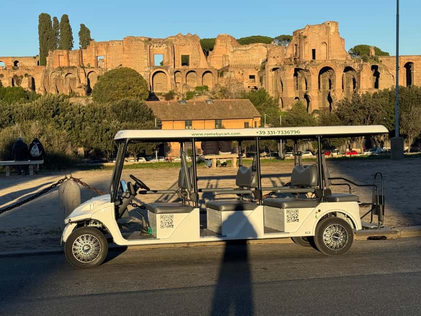 Rome: 6 hoursDaily Private Golf Cart Tour with typical lunch - A Private Golf Cart Tour That Helps Rome Move Fast