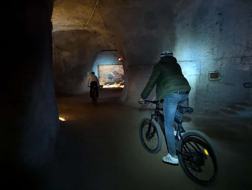 Rome: Appia Antica & Ancient Underground Labyrinth by Ebike - Sotterranei di Roma underground quarry: what to expect below ground