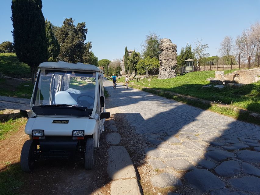 Rome: Appian Way Private Tour by Golf Cart -Official Partner - Circus of Maxentius: when ruins start making sense