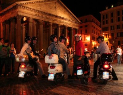 Rome by Night Vespa Tour With Driver/Private Guide - Pickup, safety briefing, and what to wear