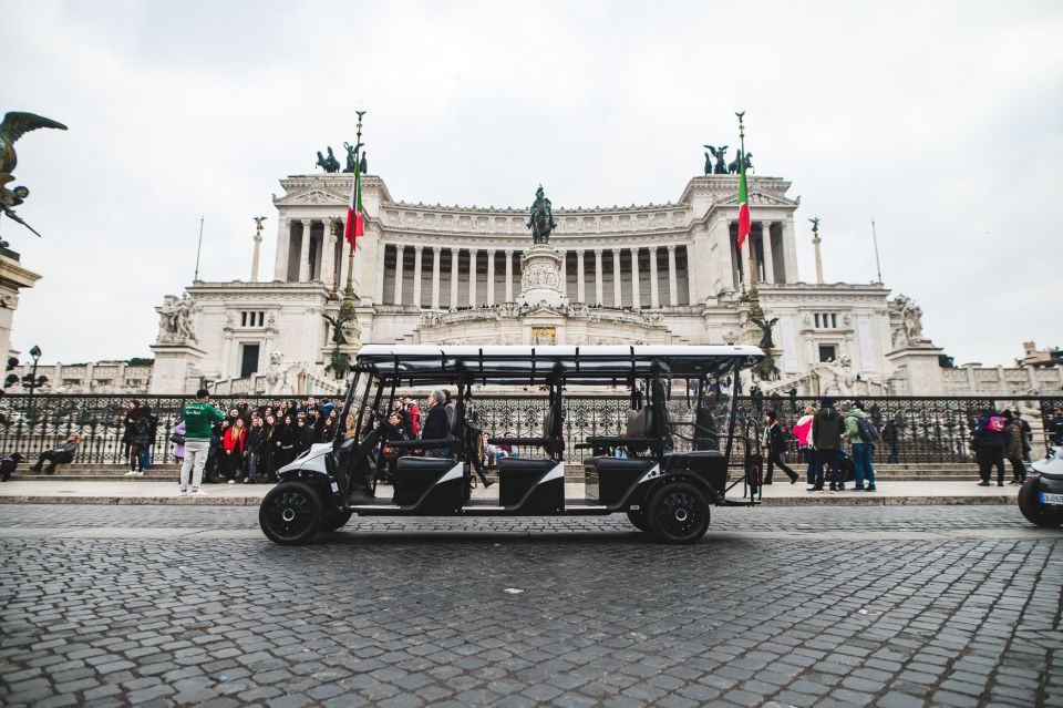 Rome: City Highlights Guided Tour by Golf Cart - Colosseum Views from Piazza del Colosseo