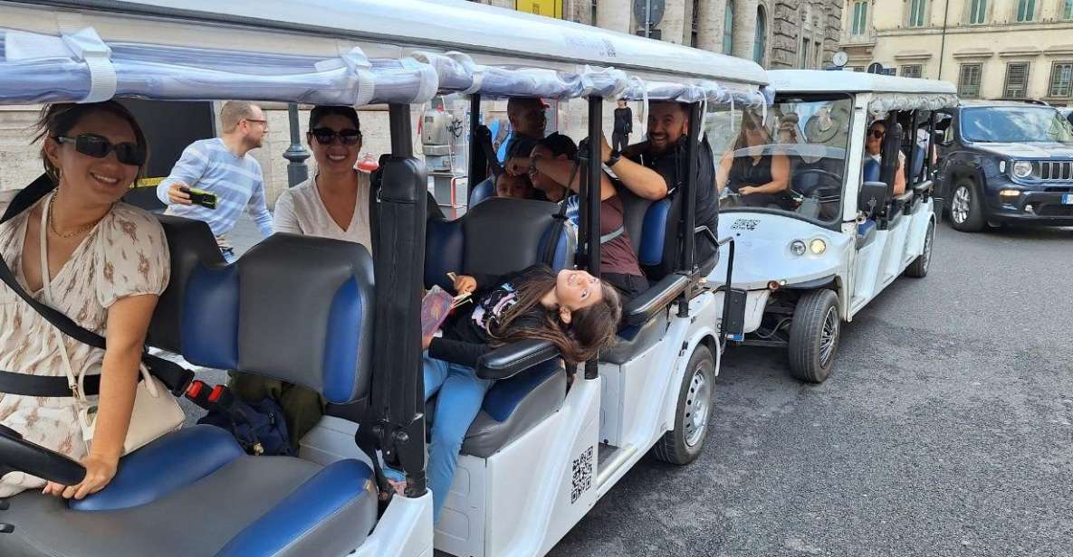 Rome: City Highlights on a Shared Golf Cart Tour - The ride past Piazza Venezia and Piazza Navona