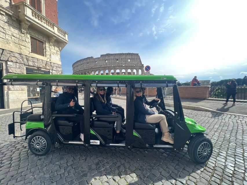 Rome: Golf Cart Tour with Artisanal Gelato Tasting - Pantheon break time plus artisanal gelato