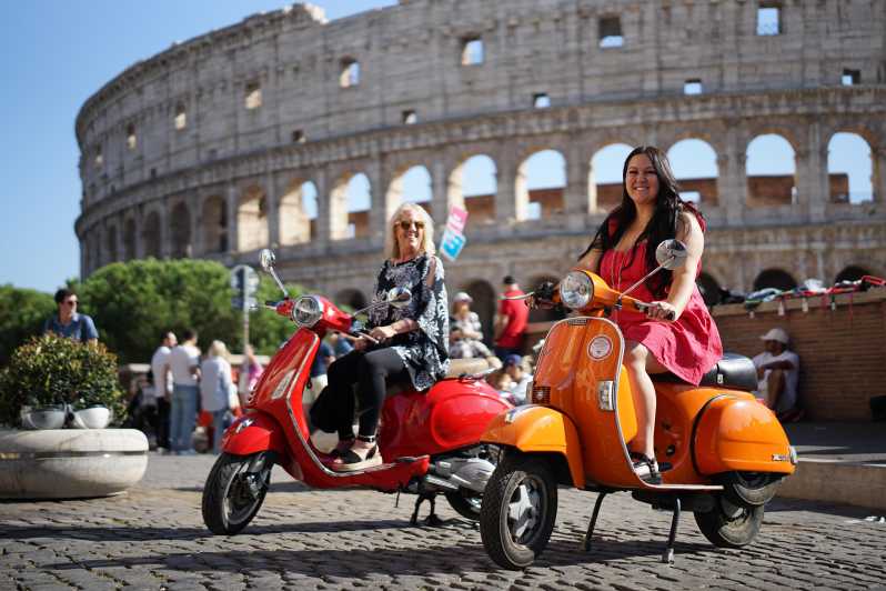 Rome: Hidden Gems Guided Vespa Tour with Photos - Meeting at Caffe Roma and Getting Set Up on a Well-Maintained Scooter