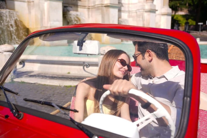 Rome in a Fiat Jolly: Exclusive Vintage Ride & Photo Tour - Fontana dell’Acqua Paola and Sunset Views (Time to Slow Down)