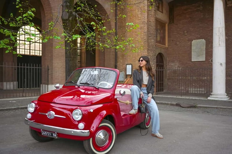 Rome in a Fiat Jolly: Exclusive Vintage Ride & Photo Tour - The Professional Photo Piece: Candid Shots With the Fiat, Delivered Digitally