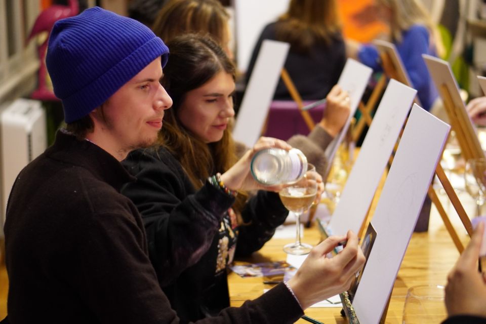 Rome: Wine and Paint Experience in Piazza Navona - Unlimited Wine and Roman Pizza: The Part That Changes the Mood